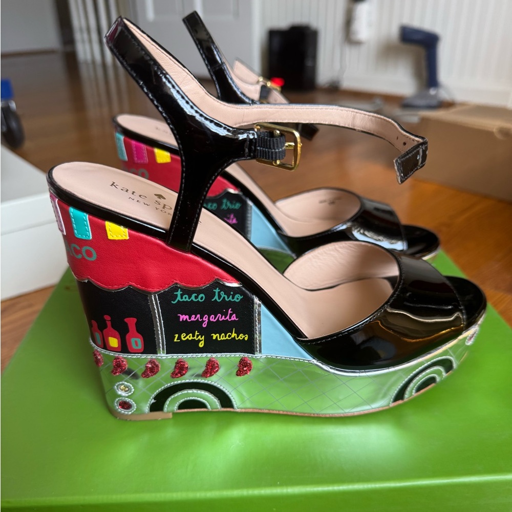 Kate Spade Dora wedge sandal (taco truck ) - Picture 4 of 5